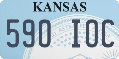 KS license plate 590IOC