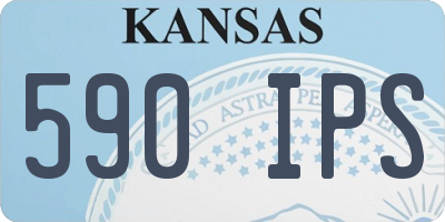KS license plate 590IPS