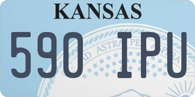 KS license plate 590IPU