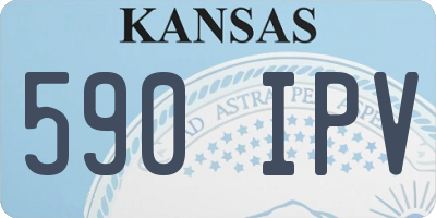 KS license plate 590IPV