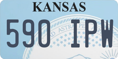 KS license plate 590IPW