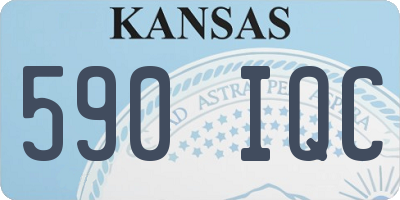 KS license plate 590IQC