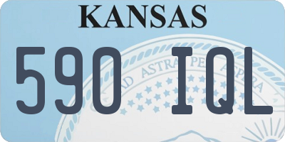 KS license plate 590IQL