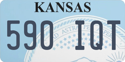 KS license plate 590IQT