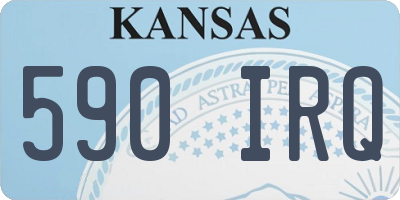 KS license plate 590IRQ