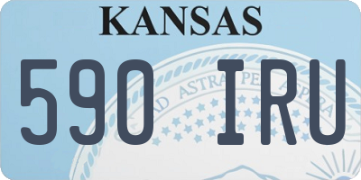 KS license plate 590IRU