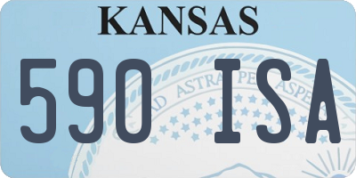 KS license plate 590ISA