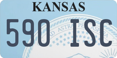 KS license plate 590ISC