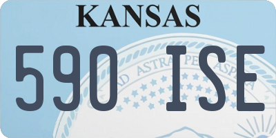 KS license plate 590ISE