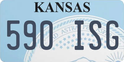 KS license plate 590ISG