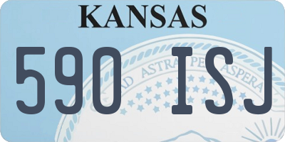 KS license plate 590ISJ