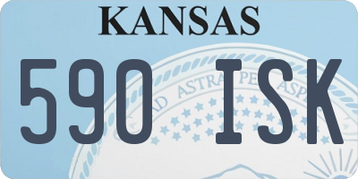 KS license plate 590ISK