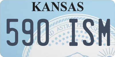 KS license plate 590ISM