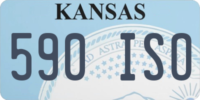 KS license plate 590ISO