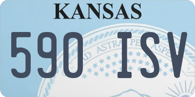 KS license plate 590ISV