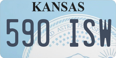 KS license plate 590ISW