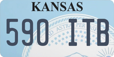 KS license plate 590ITB