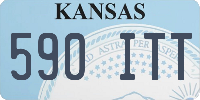 KS license plate 590ITT