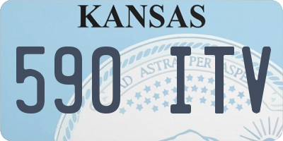 KS license plate 590ITV