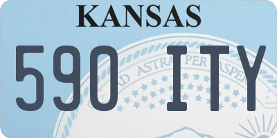 KS license plate 590ITY