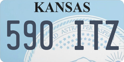 KS license plate 590ITZ