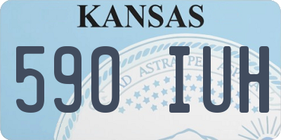 KS license plate 590IUH