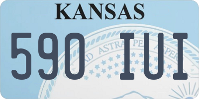 KS license plate 590IUI