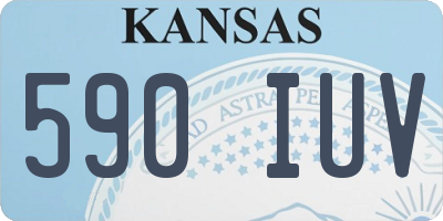 KS license plate 590IUV