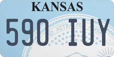 KS license plate 590IUY