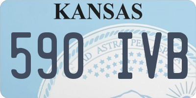 KS license plate 590IVB