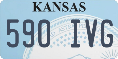 KS license plate 590IVG