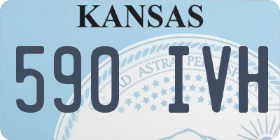 KS license plate 590IVH