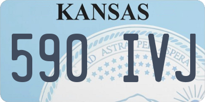 KS license plate 590IVJ