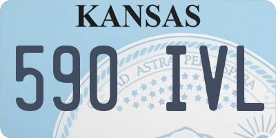 KS license plate 590IVL
