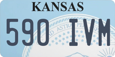 KS license plate 590IVM