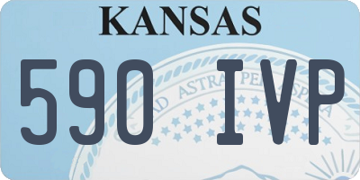 KS license plate 590IVP