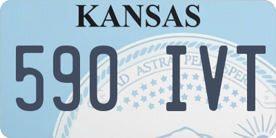 KS license plate 590IVT