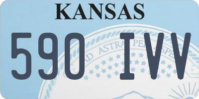 KS license plate 590IVV
