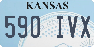 KS license plate 590IVX