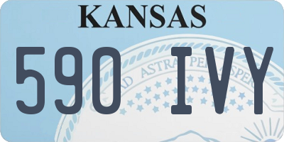 KS license plate 590IVY