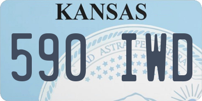KS license plate 590IWD