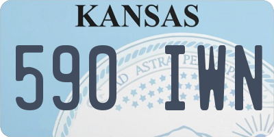 KS license plate 590IWN