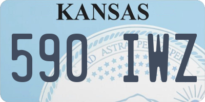 KS license plate 590IWZ