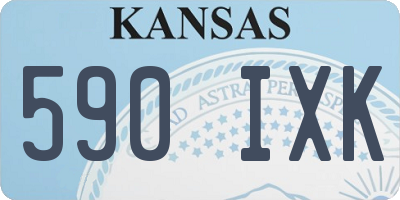 KS license plate 590IXK