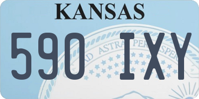 KS license plate 590IXY
