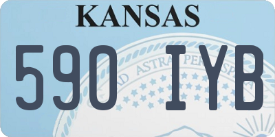KS license plate 590IYB