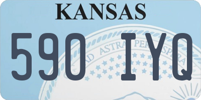 KS license plate 590IYQ