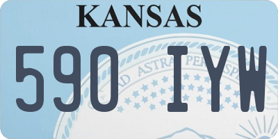 KS license plate 590IYW