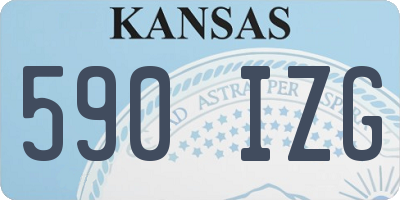 KS license plate 590IZG