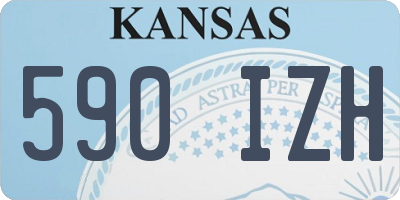 KS license plate 590IZH